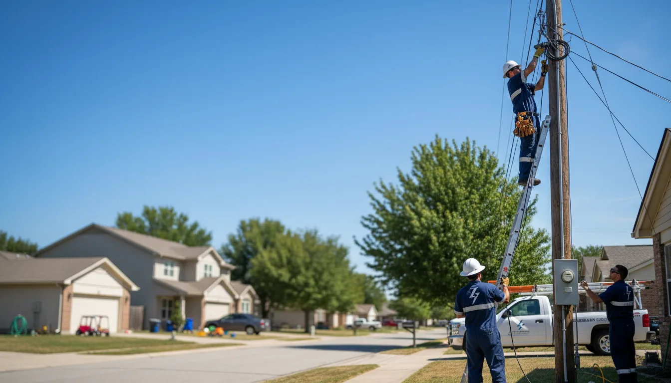 Residential electrician providing installation services in Gladstone, ND